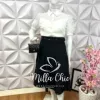 Camisa Alfaiataria com Guipper Rita - Branca - Milla Chic