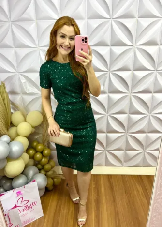 Conjunto Paetê Thais – Verde – Milla Chic Conjunto Paetê Thais - Verde - Milla Chic