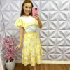 Milla Chic - millachic com br conjunto saia lasie de algodao e tshirt carina amarelo 1 Conjunto Saia Lasie de Algodão e Tshirt Carina - Amarelo - Milla Chic