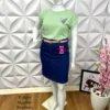 Saia Jeans Josiane - Azul - Milla Chic