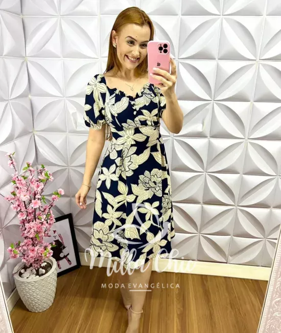 Vestido Alfaiataria com Bojo Diana - Preto - Milla Chic