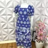 Vestido Lasie Algodão Plus Carmem - Azul - Milla Chic