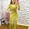 Milla Chic - millachic com br vestido longo lastex viscolinho cilene amarelo jpeg Vestido Longo Lastex Viscolinho Cilene - Amarelo - Milla Chic