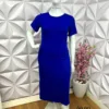 Milla Chic - millachic com br vestido malha midi franciele azul marinho Vestido Malha Mídi Franciele - Azul Marinho - Milla Chic