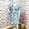 Vestido Plus Manga Babadinho Renata - Azul - Milla Chic