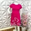 Vestido Viscolycra Conf Barbara - Rosa - Milla Chic