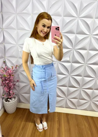 Blusa com Babadinho de Lasie Larissa - Branca - Milla Chic