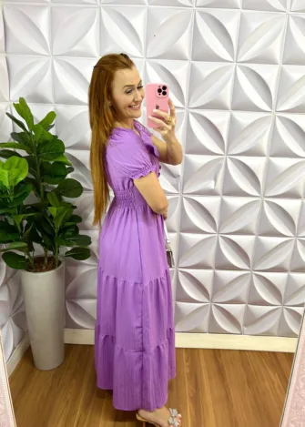 Milla Chic - millachic com br vestido dunas anarruga longo ingrid lavanda 2 Vestido Dunas Anarruga Longo Ingrid - Lavanda - Milla Chic
