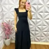 Vestido Dunas Manga Babadinho Julia - Preto - Milla Chic