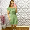 Vestido no Viscolycra Com Babado Aline - Verde - Milla Chic