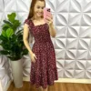 Vestido Com Lastex Carla - Marsala - Milla Chic