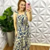 Vestido Dunna Manga Babadinho Jessica - Azul - Milla Chic