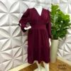Vestido Dunna Manga Longa Giovana - Marsala - Milla Chic
