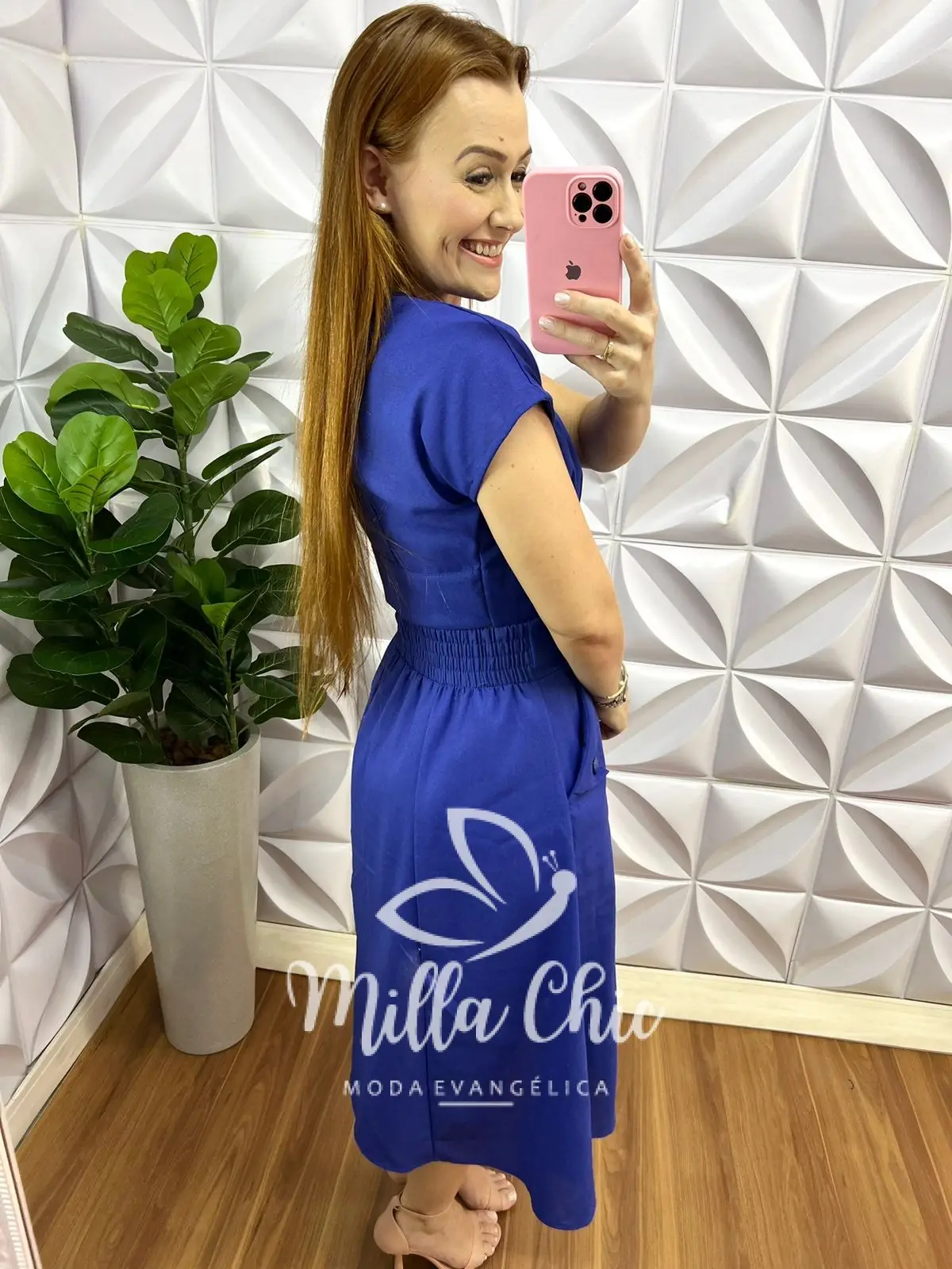 Conjunto no Linho Com Botões De Perola Solange – Azul – Milla Chic Conjunto no Linho Com Botões De Perola Solange - Azul - Milla Chic