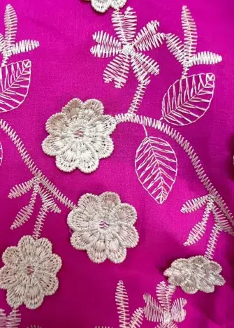 Vestido Laíse 100% Algodão Bordado 3D Mídi Susana - Pink - Milla Chic