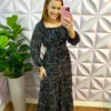 Milla Chic - millachic com br vestido longo dunna manga longa marilia preto 1 Vestido Longo Dunna Manga Longa Marilia - Preto - Milla Chic