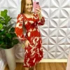 Milla Chic - millachic com br vestido viscolinho estampado manga longa midi evase teresa terra cota 1 Vestido Viscolinho Estampado Manga Longa Mídi Evase Teresa - Terra Cota - Milla Chic