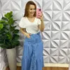 Blusa Com Manga Babadinho de Lasie Larissa - Branca - Milla Chic