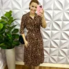 Milla Chic - millachic com br chemise viscolinho midi regulagem na cintura mirela oncinha 2 Chemise Viscolinho Mídi Regulagem Na Cintura Mirela - Oncinha - Milla Chic