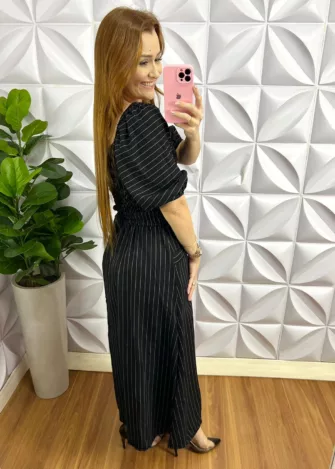 Milla Chic - millachic com br conjunto linhocel risca de giz renata cinza copia Conjunto Linhocel Risca De Giz Renata - Preto - Milla Chic