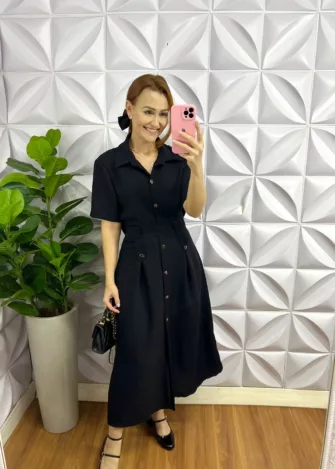 Milla Chic - millachic com br conjunto no crepe linho midi com botoes metalizados cassiane mostarda 3 Conjunto No Crepe Linho Mídi Com Botões Metalizados Cassiane - Mostarda - Milla Chic