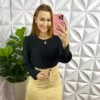 Milla Chic - millachic com br conjunto risca de giz alfaiataria curto com colete carolina preto copia Conjunto Risca De Giz Alfaiataria Curto Com Colete Carolina - Areia - Milla Chic