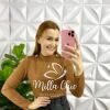 Saia Couro Longo Com Fenda Frontal Janice - Preta - Milla Chic