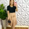 Milla Chic - millachic com br saia suede midi com cinto faixa tania rose 3 Saia Suede Mídi Com Cinto Faixa Tania - Rose - Milla Chic