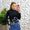 Milla Chic - millachic com br blusa tricot modal gola alta com elastico manga longa saray azul copia 1 Blusa Tricot Modal Gola Alta Com Elástico Manga Longa Saray - Preto - Milla Chic