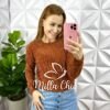 Milla Chic - millachic com br blusa tricot mousse trabalhado manga longa ravena preta copia 1 Blusa Tricot Mousse Trabalhado Manga Longa Ravena - Caramelo - Milla Chic