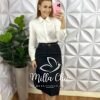 Camisa Envelope Dunna Manga Longa Elisangela - Oncinha - Milla Chic