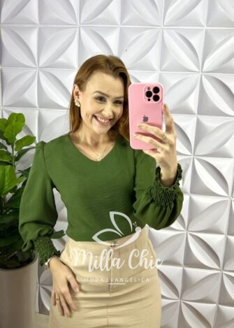 Conjunto Linhocel Blazer E Saia Reta Jessie - Areia - Milla Chic