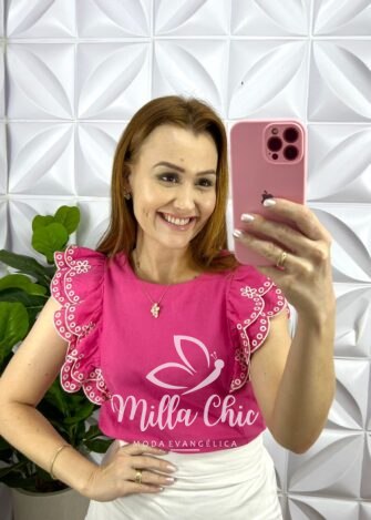 Saia Tricoline De Algodão Três Marias Mídi Marisa - Branca - Milla Chic