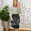 Milla Chic - millachic com br saia de couro com botoes encapados evase iris preto 1 Saia De Couro Com Botões Encapados Evase Iris - Preto - Milla Chic