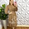 Vestido Viscolinho Mídi Pala Na Cintura Bianca - Preto - Milla Chic