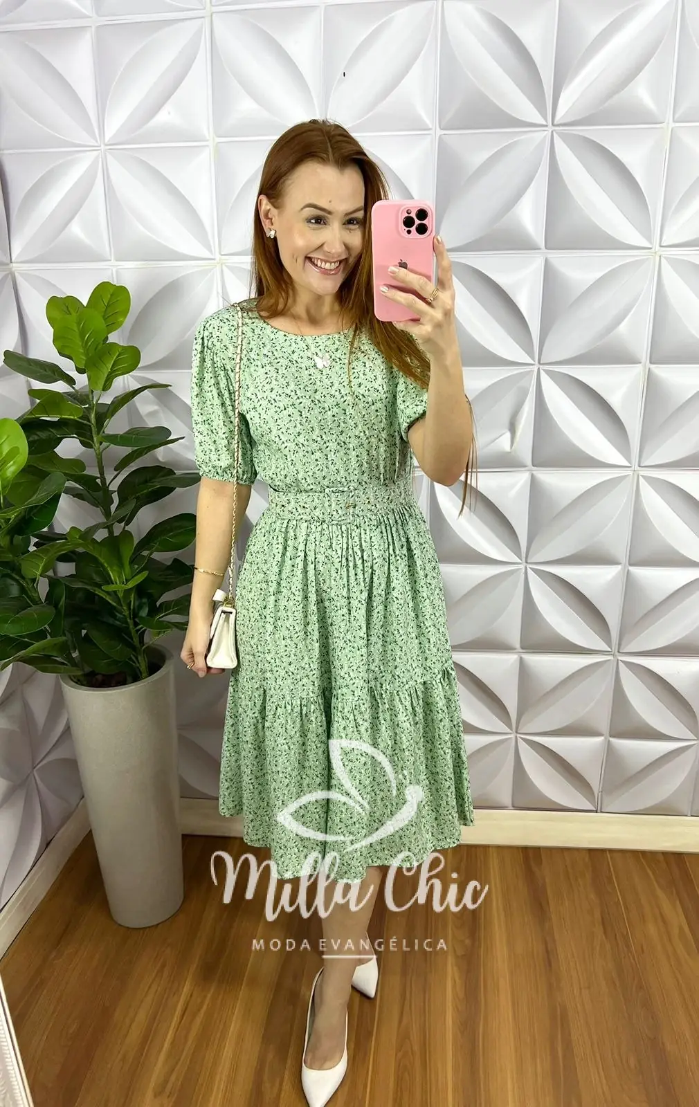 Vestido Viscolinho Mídi Com Cinto Encapado Hope – Verde – Milla Chic Vestido Viscolinho Mídi Com Cinto Encapado Hope - Verde - Milla Chic