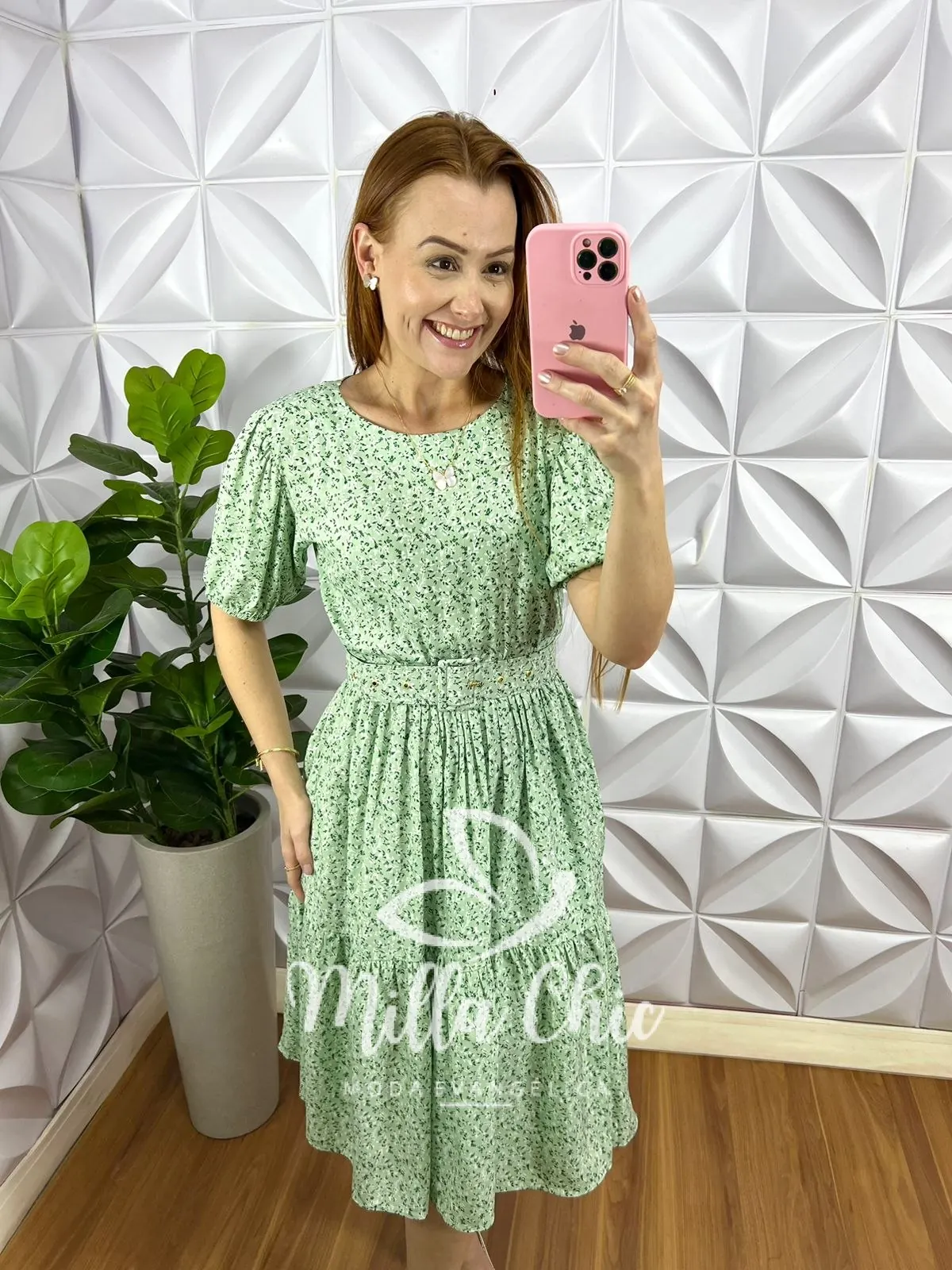 Vestido Viscolinho Mídi Com Cinto Encapado Hope – Verde – Milla Chic Vestido Viscolinho Mídi Com Cinto Encapado Hope - Verde - Milla Chic