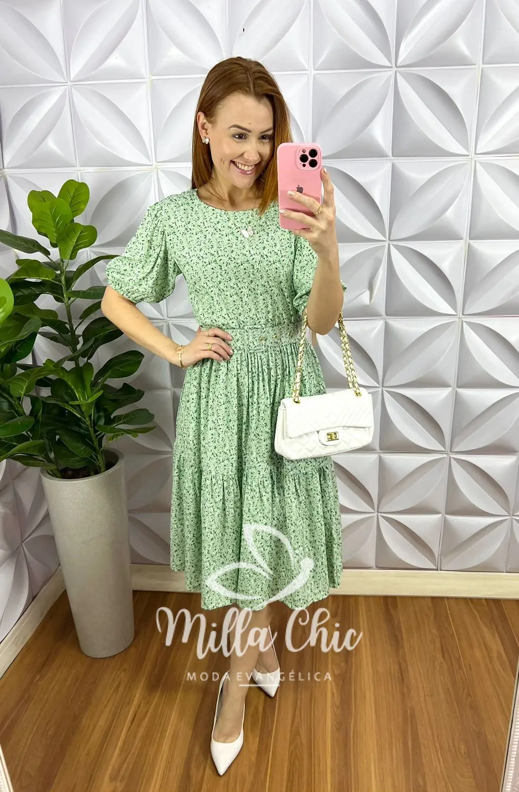 Vestido Viscolinho Mídi Com Cinto Encapado Hope – Verde – Milla Chic Vestido Viscolinho Mídi Com Cinto Encapado Hope - Verde - Milla Chic