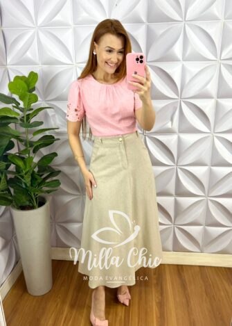 Milla Chic - millachic com br blusa cambraia de linho com bordado richelieu carine rosa ballet 3 Blusa Cambraia De Linho Com Bordado Richelieu Carine - Rosa Ballet - Milla Chic