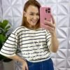 Milla Chic - millachic com br blusa viscolycra listrada com manga raglan maria azul 2 Blusa Viscolycra Listrada Com Manga Raglan Maria - Azul - Milla Chic