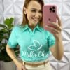 Milla Chic - millachic com br camisa cambraia de linho bordada na gola e manga lucia verde agua 4 Camisa Cambraia de Linho Bordada Na Gola e Manga Lucia - Verde Agua - Milla Chic
