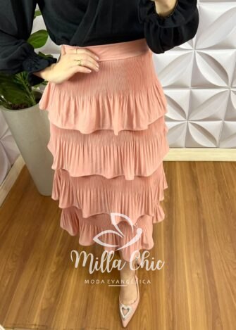 Camisa Envelope Crepe Dunna Manga Longa Elisangela - Preto - Milla Chic