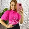 Camisa Laise 100% Algodão Manga Raglan Jeniffer - Pink - Milla Chic