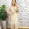Milla Chic - millachic com br conjunto alfaiataria marant com saia pespontada midi gabriele areia Conjunto Alfaiataria Marrant Com Saia Pespontada Mídi Gabriele - Areia - Milla Chic