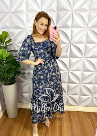 Saia Envelope Crepe Dunna Mídi Mary - Oncinha - Milla Chic