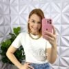 Saia Jeans Mídi Evase Com Bolsos Debora - Jeans - Milla Chic