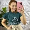 Saia Linho Com Camadas Três Marias Mídi Stela - Areia - Milla Chic