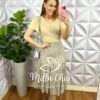 Saia Viscolinho Três Marias Estampada Marisa - Cinza - Milla Chic