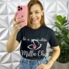 Milla Chic - millachic com br tshirt de malha de algodao com frase silcada laila preto Tshirt De Malha de Algodão Com Frase Silcada Laila - Preto - Milla Chic