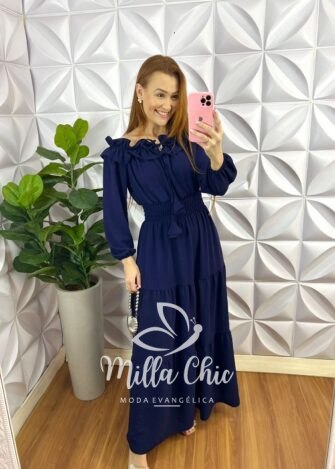 Milla Chic - millachic com br vestido dunna longo manga 78 juliana terra cota 4 Vestido Dunna Longo Manga 7/8 Juliana - Terra Cota - Milla Chic